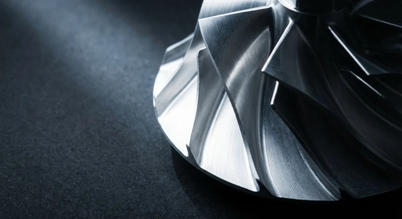 Gros plan iconique d'un composant moteur sur fond sombre