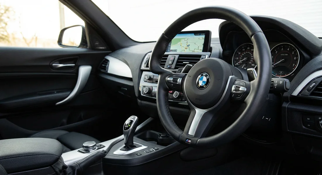 Intérieur et tableau de bord d'une BMW 116i F20