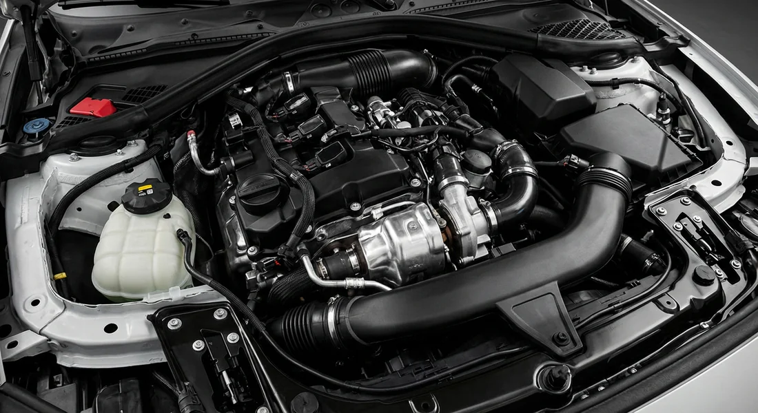 Moteur TwinPower Turbo d'une BMW 116i