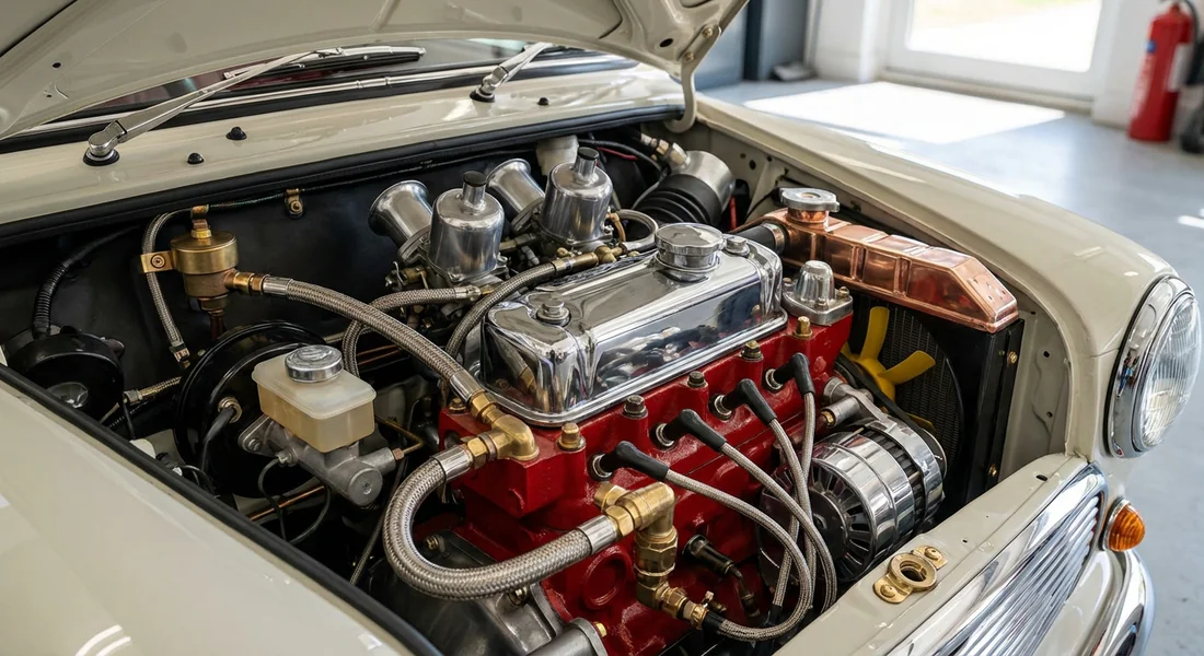 Moteur 1275cc haute performance d'une Mini Cooper 1300 S